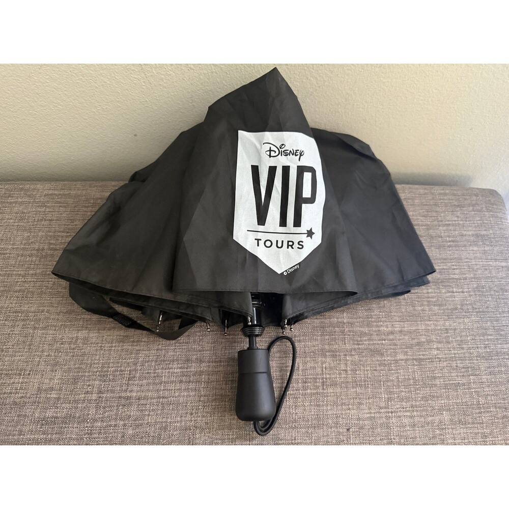 Disney Parks “VIP”Tour Exclusive  Black Compact Umbrella